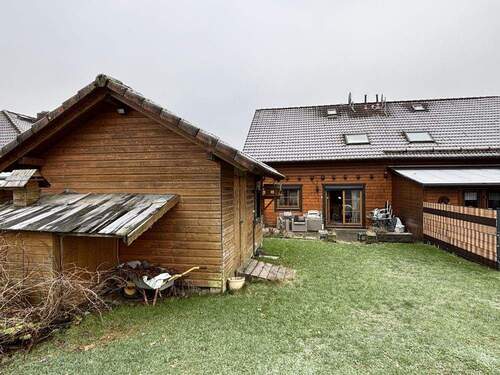 Rückansicht - Provisionsfrei: Doppelhaushälfte in ruhiger Lage bei Gummersbach mit Blick ins Grüne