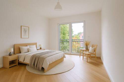 Homestaging Schlafzimmer (KI generiert) - 