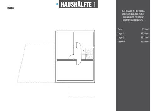 DHH01 Keller - Doppelhaushälfte mit 144,00 m&sup2; in Tegernheim zum Kaufen