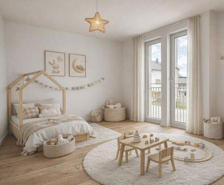 Kinderzimmer (KI-Staging) - 