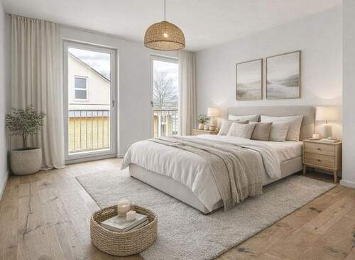 Schlafzimmer (KI-Staging) - 