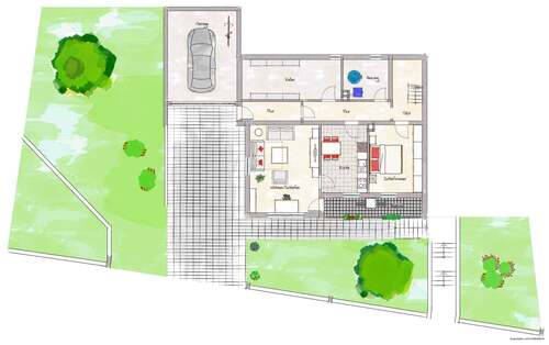 Erdgeschoss - 6 Zimmer Einfamilienhaus in Neuhütten
