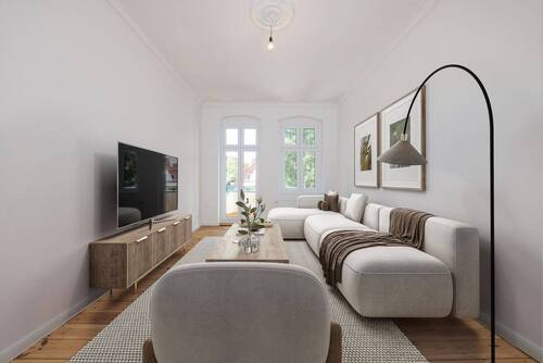Inspiration Wohnzimmer - 2 Zimmer Etagenwohnung zum Kaufen in Berlin