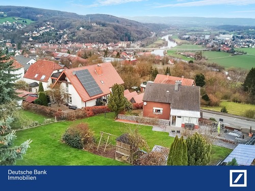 Drohne Weserblick - Baugrundstück für ein 5-Familienhaus und ein Traumblick in die Ferne!