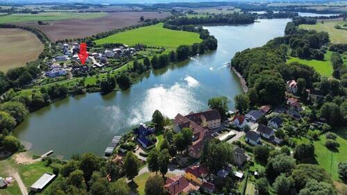 Luftbild Umgebung - Repräsentatives Einfamilienhaus mit eindrucksvollem Grundstück und Blick über den Penzliner Stadtsee