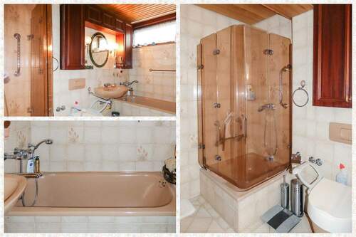 mit Dusche und Badewanne - 