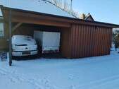 Carport mit Schuppen - 