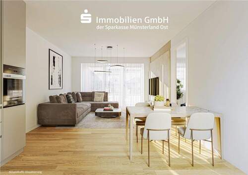 Wohn- Essbereich - Etagenwohnung mit 91,00 m² in Beckum zum Kaufen