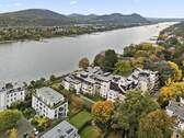Die Natur im Blick: direkte Rheinlage mit Aussicht auf das Siebengebirge - Rheinromantik pur: exklusive Eigentumswohnung in Bonn Rüngsdorf