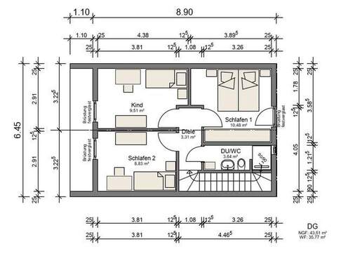 Bild 3 - 4 Zimmer Reihenmittelhaus in Stegaurach
