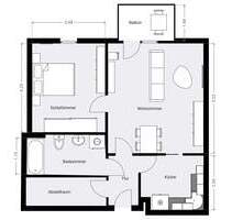 Schicke renovierte Wohnung mit Balkon - Zwickau Bahnhofsvorstadt