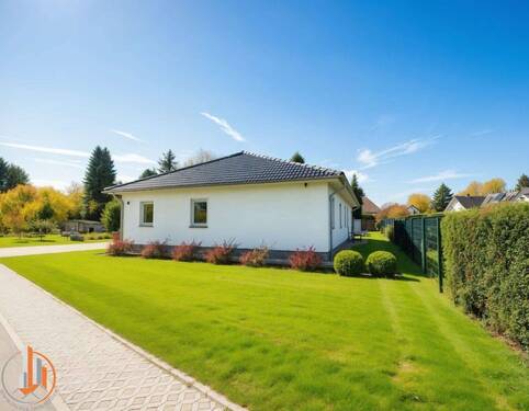 Außenansicht vorn - KI generiert - 4 Zimmer Bungalow zum Kaufen in Bördeland