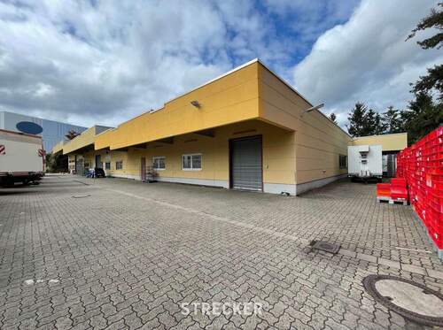 Objektansicht - Vielseitig nutzbare Halle mit Halleneinbau und Freifläche in Karlsruhe