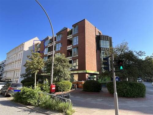 Ansicht Objekt - Gepflegte, vermietete 2 Zimmer WHG mit zwei Balkonen, ca. 53,60 m², 4. OG. an der Dorotheenstraße