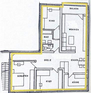 Bild 1 - 4 Zimmer Etagenwohnung zum Kaufen in Mühltal