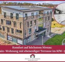 Komfort auf höchstem Niveau: Souterrain-Wohnung mit ebenerdiger Terrasse im KfW-55-Haus - Schortens Heidmühle