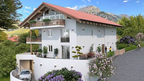 Hausansicht Visualisierung - 3 Zimmer Etagenwohnung zum Kaufen in Mittenwald