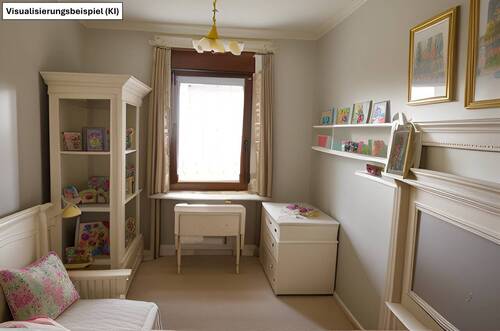 OG Kinderzimmer als Einrichtungsbeispiel (von KI erstellt) - 