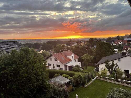 Ampertal mit Sonnenuntergang - 