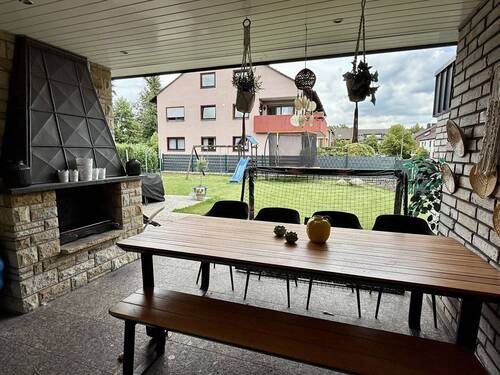 Terrasse mit Kamin - 