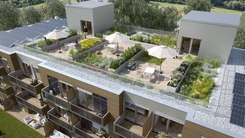 Dachgarten P9 - Nachhaltige Architektur! VIO P9 - Wohnung 9 - 1. OG (PV-Fassadenmodul)
