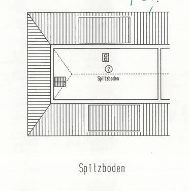 Spitzboden gehörend zur Dachgeschosswohnung - 
