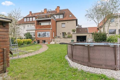 Gartenansicht - 6 Zimmer Mehrfamilienhaus, Wohnhaus in Osnabrück