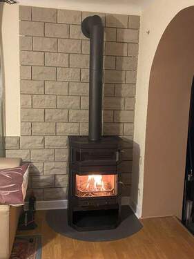 Kaminofen im Fernsehzimmer - 