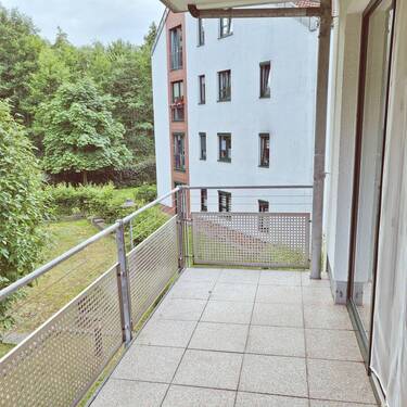 auf dem Balkon - 2 Zimmer Etagenwohnung in Schwerin