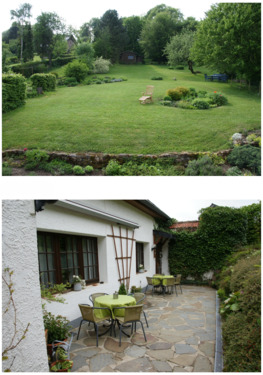 Garten und B. u. B. - Terrasse im Sommer - 