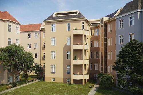 Außenansicht - Vermietete 4-Zimmerwohnung mit Balkon als ideales Investment