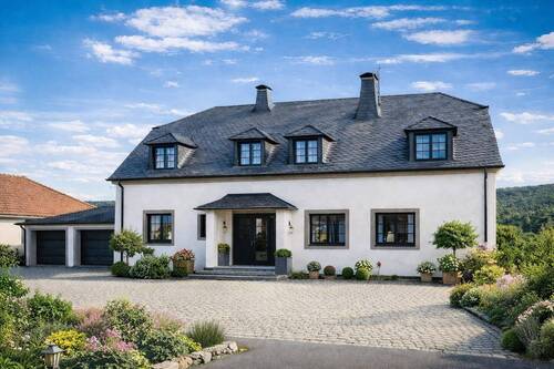 strassenansicht - Wohnen mit Blick über das Moseltal