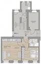 Grundriss Wohnung 2 - Hochparterre - 2 Zimmer Etagenwohnung in Chemnitz
