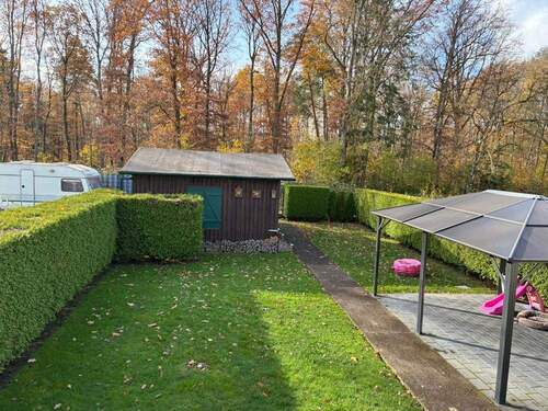 Blick von oben in den Garten - 