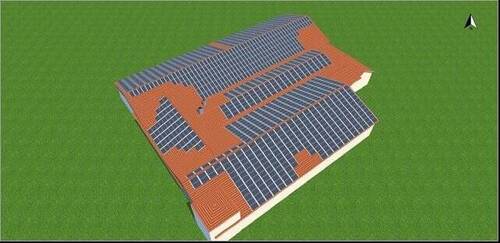 Belegungsplan Photovoltaikanlage - 