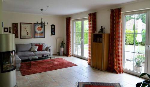 Wohnzimmer mit Kaminofen - 