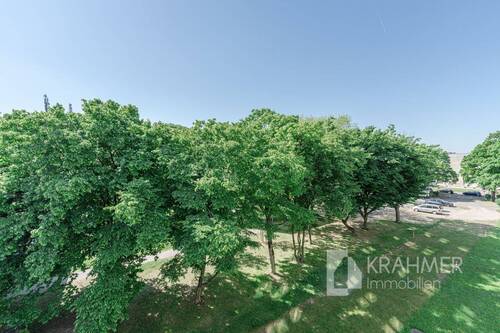 Blick von der Loggia ins Grüne - 