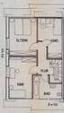 Grundriss Dachgeschoss - 4 Zimmer Doppelhaushälfte in Recke