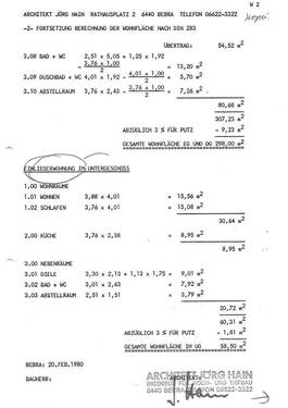 Wohnraumberechnung (1) - 