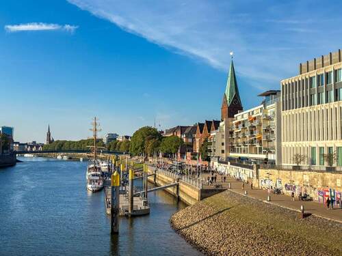 Weserpromenade direkt vor der Tür - 1 Zimmer Büro in Bremen