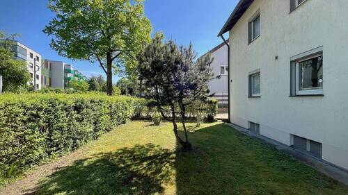 Einladender Vorgarten mit dichter Hecke - 