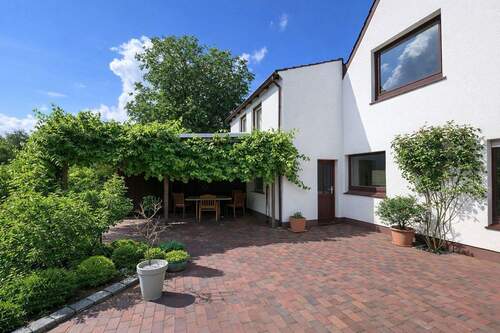 Weinlaube auf der Terrasse - 5 Zimmer Einfamilienhaus zum Kaufen in Oldenburg