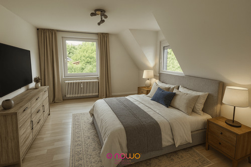 Schlafzimmer - Moblierungsvorschlag (KI generiert) - 