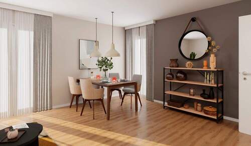 Essbereich im Wohnzimmer - 2 Zimmer Etagenwohnung zum Kaufen in Hoppegarten