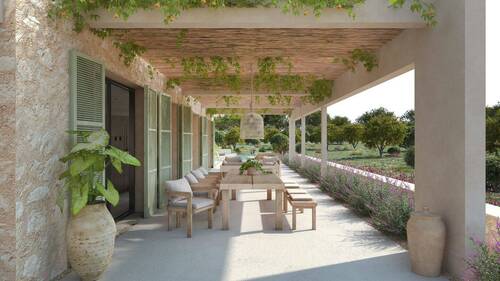 Terrasse - Grundstück in Manacor