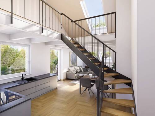 Innenvisualisierung - Highlight! Wohnung mit Galerie - 398.000,00 EUR Kaufpreis, ca.  87,00 m² Wohnfläche