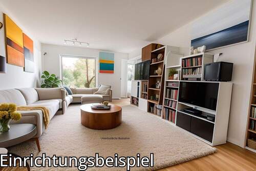 Wohnzimmer - Barrierefreie 2-Zimmer Wohnung mit Aufzug und TG-Stellplatz !