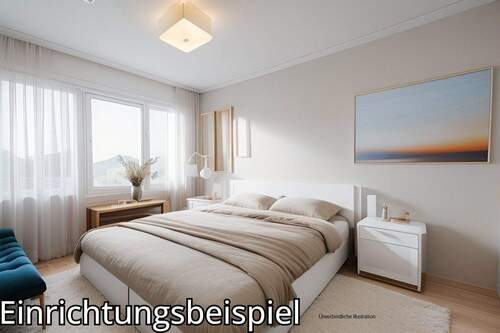 Schlafzimmer - 2 Zimmer Etagenwohnung zum Kaufen in Böblingen