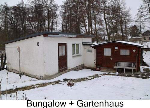 Bungalow + Gartenhaus - 