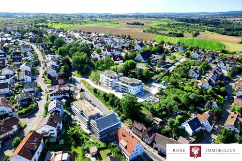 Drohnenansicht Umgebung - Etagenwohnung mit 55,90 m² in Weissach im Tal zum Kaufen